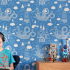Tapeta v dětském pokoji pro chlapce: 75+ nápadů na světlý interiér a rady psychologa při výběru barev